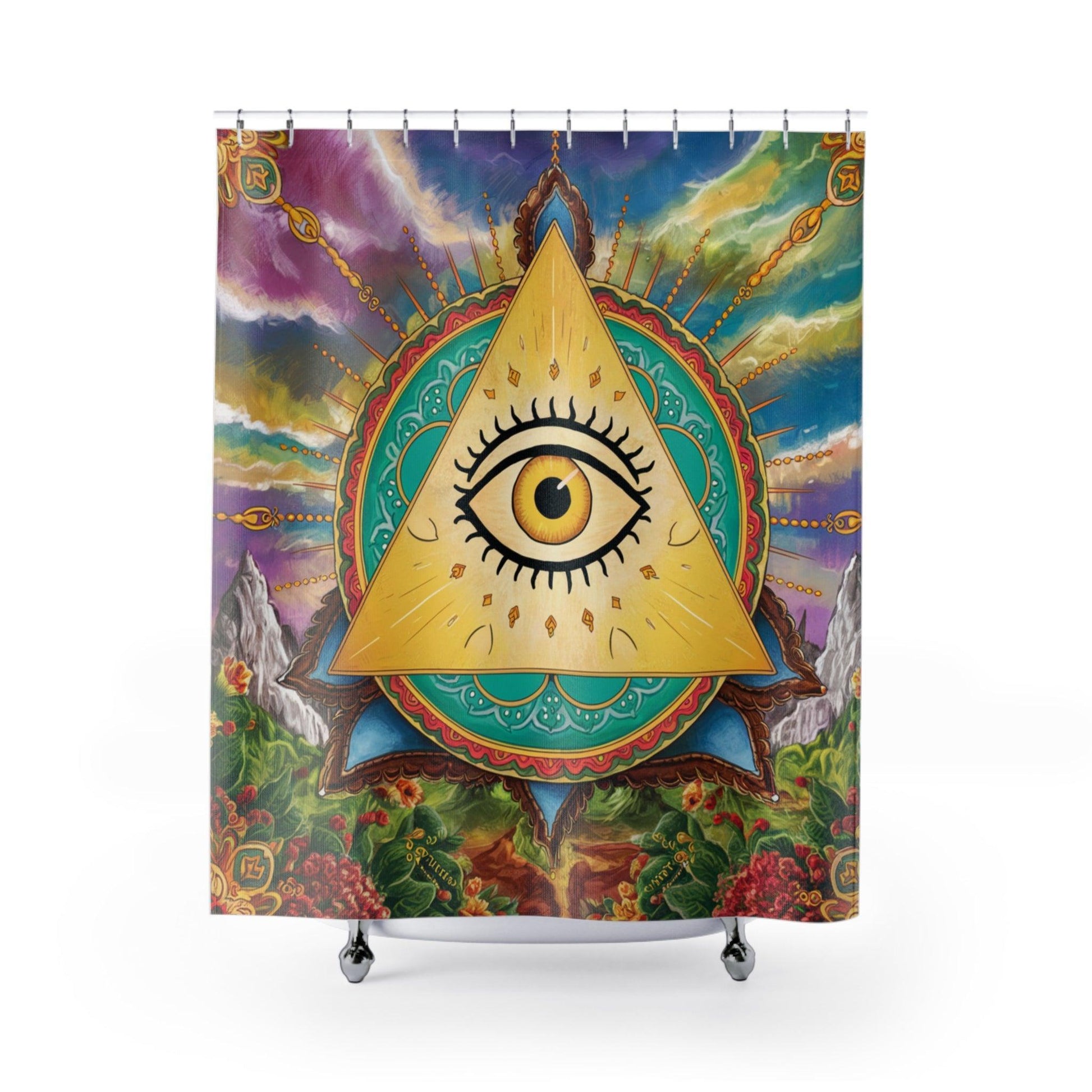 Elegant Shower Curtains Collection ( Third Eye ) - Cosmic Creations by Karen