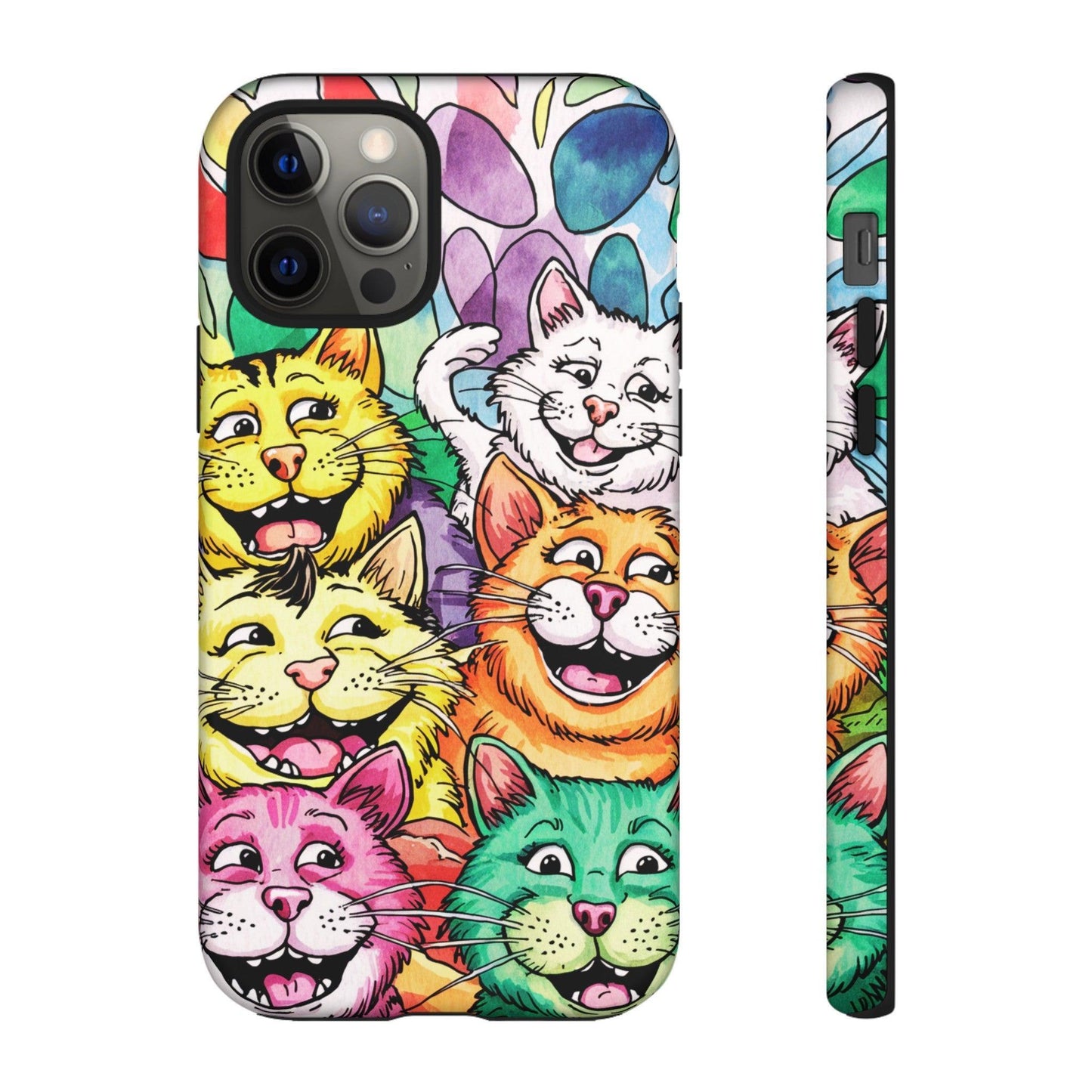 Cat Lovers Collection Tough Cellphone Case - Cosmic Creations by Karen