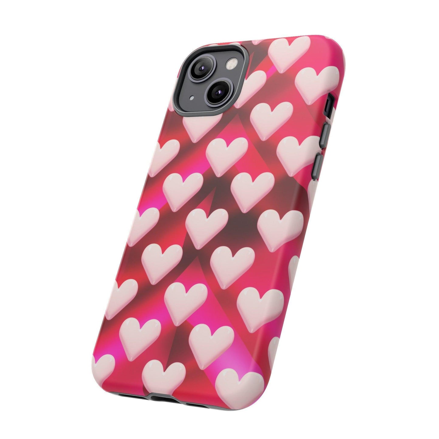 Tough Cellphone Case :" Eclectic Elegance Phone Case Collection" ( Hearts patterns)