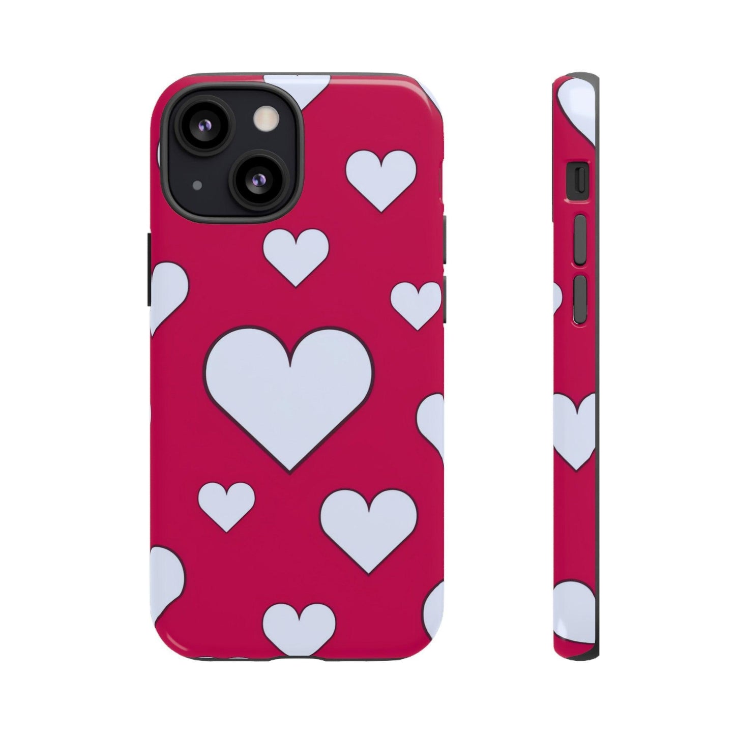 Tough Phone Case :" Eclectic Elegance Phone Case Collection" ( Hearts patterns)