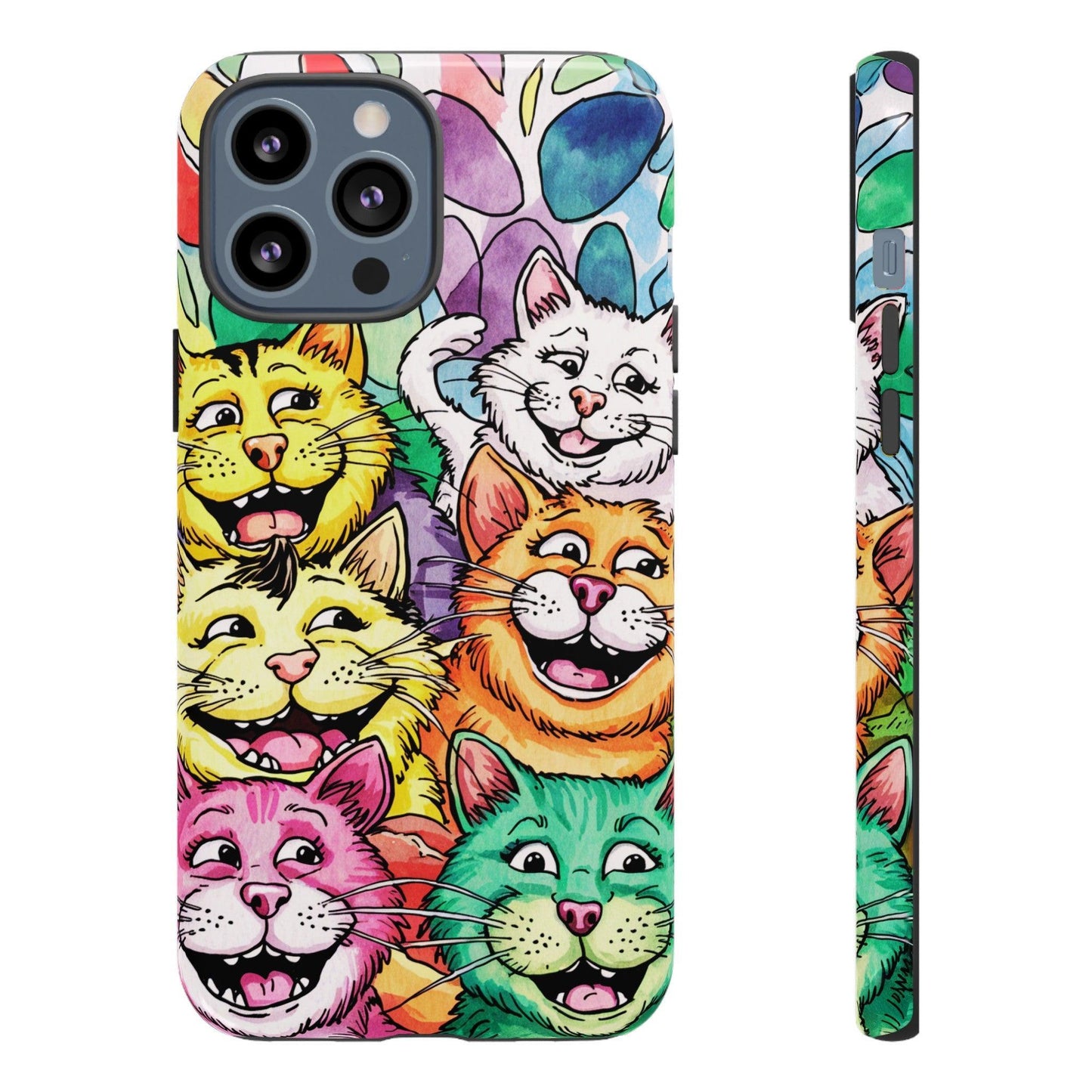 Cat Lovers Collection Tough Cellphone Case - Cosmic Creations by Karen