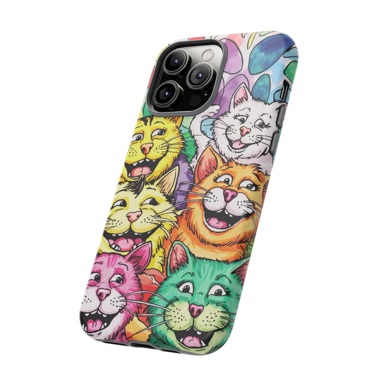 Cat Lovers Collection Tough Cellphone Case - Cosmic Creations by Karen