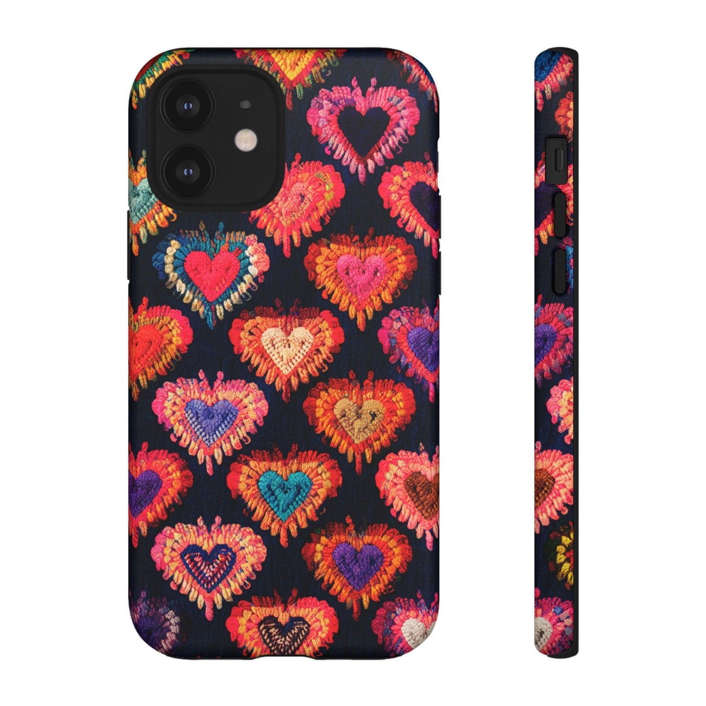 Tough Phone Case :" Eclectic Elegance Phone Case Collection" ( Hearts patterns)