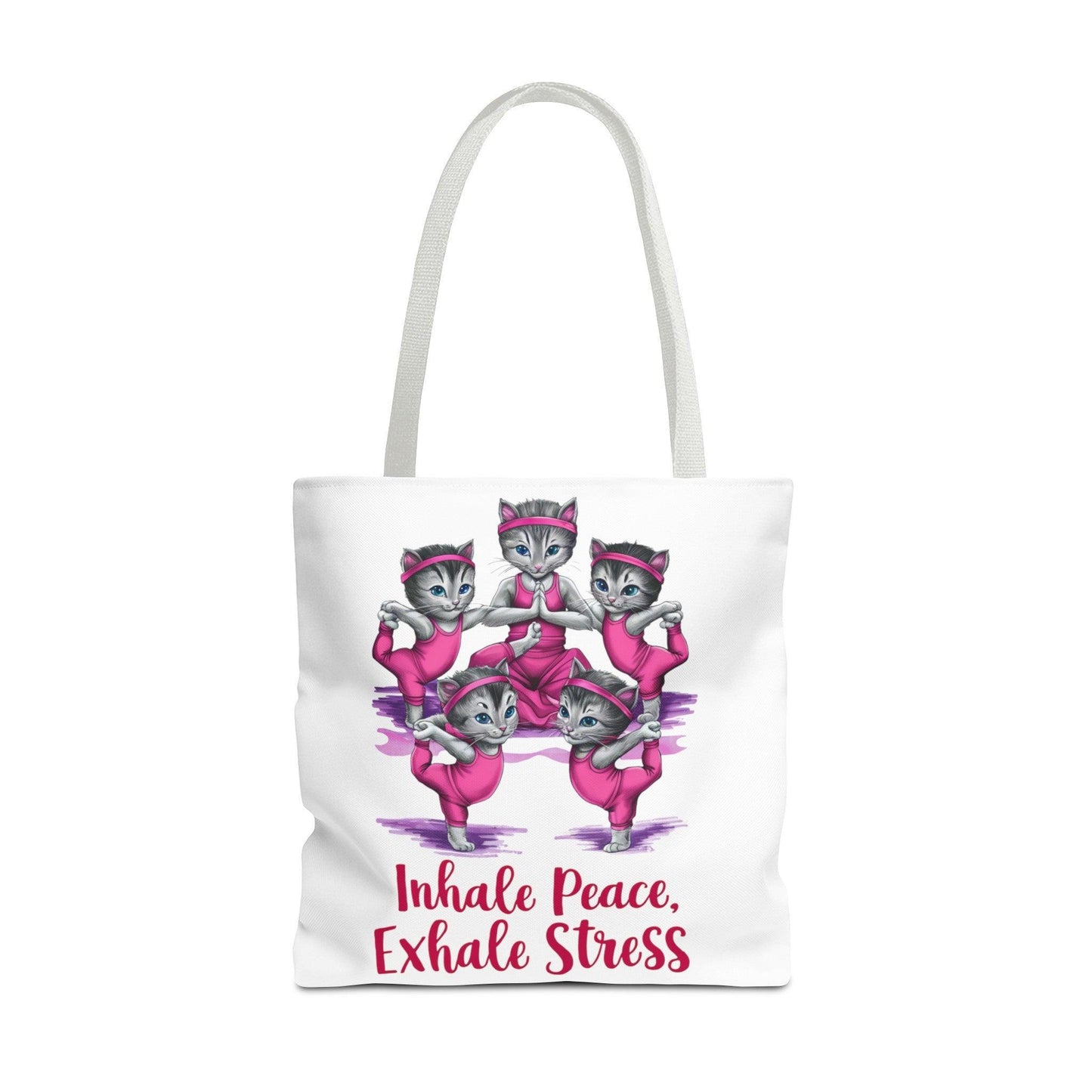 Yoga Essentials Tote Bag | "Yoga Serenity Collection" | Cute Kitties