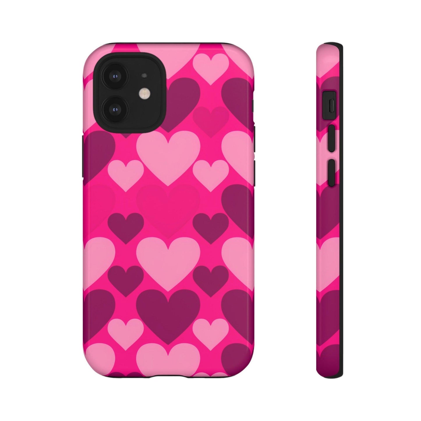 Tough Phone Case :" Eclectic Elegance Phone Case Collection" ( Hearts patterns)