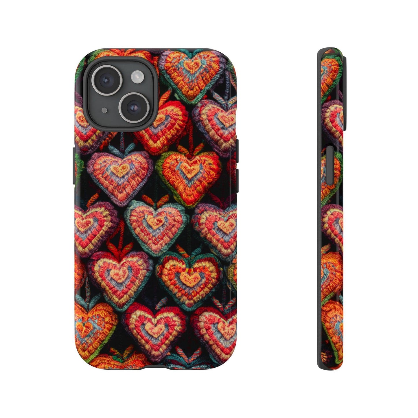 Tough Phone Case :" Eclectic Elegance Phone Case Collection" ( Hearts patterns)