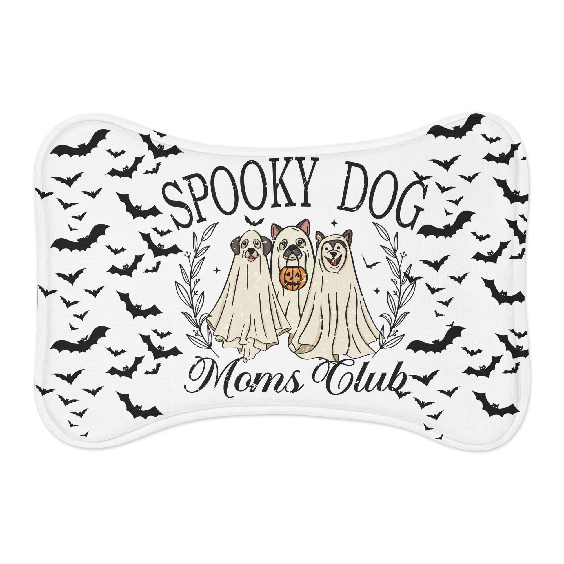 Halloween Spooky Dog Moms Club Pet Feeding Mat - Cosmic Creations by Karen