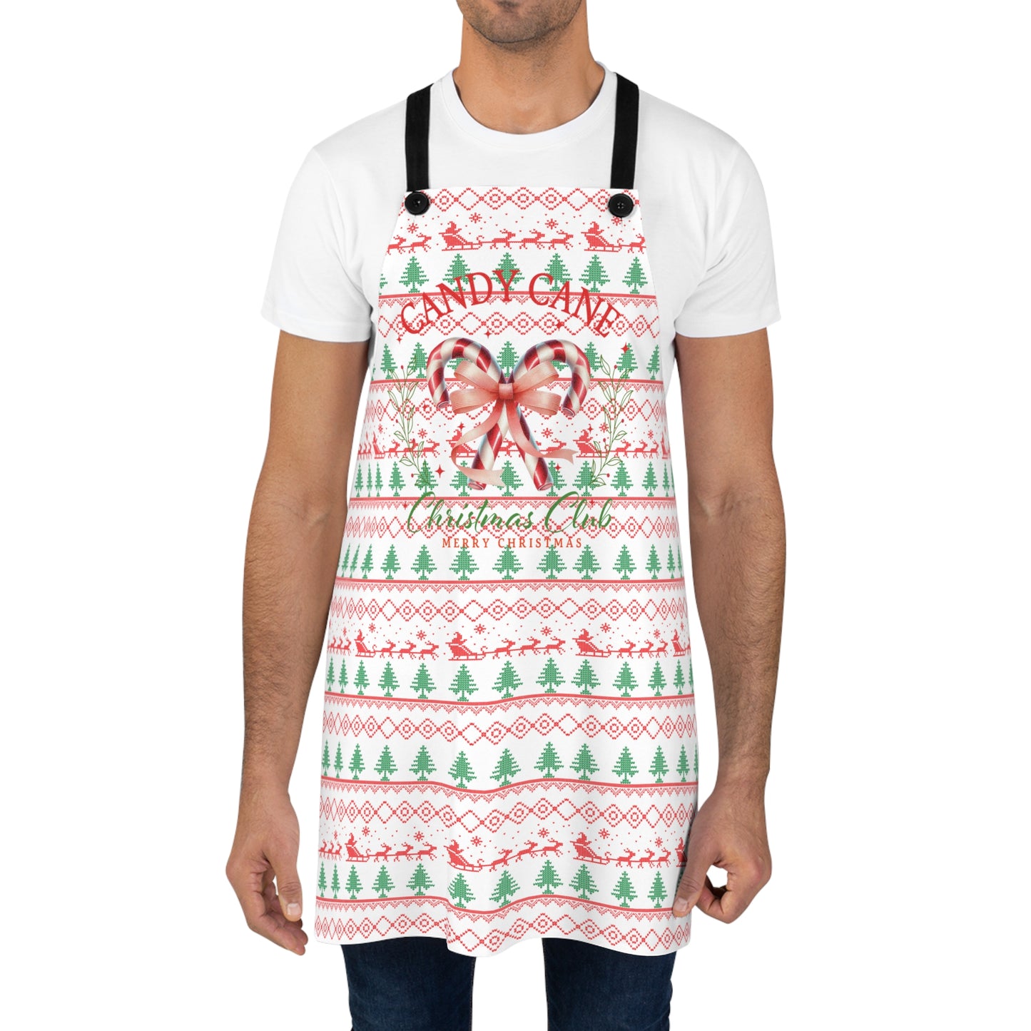 Christmas Candy Cane Apron