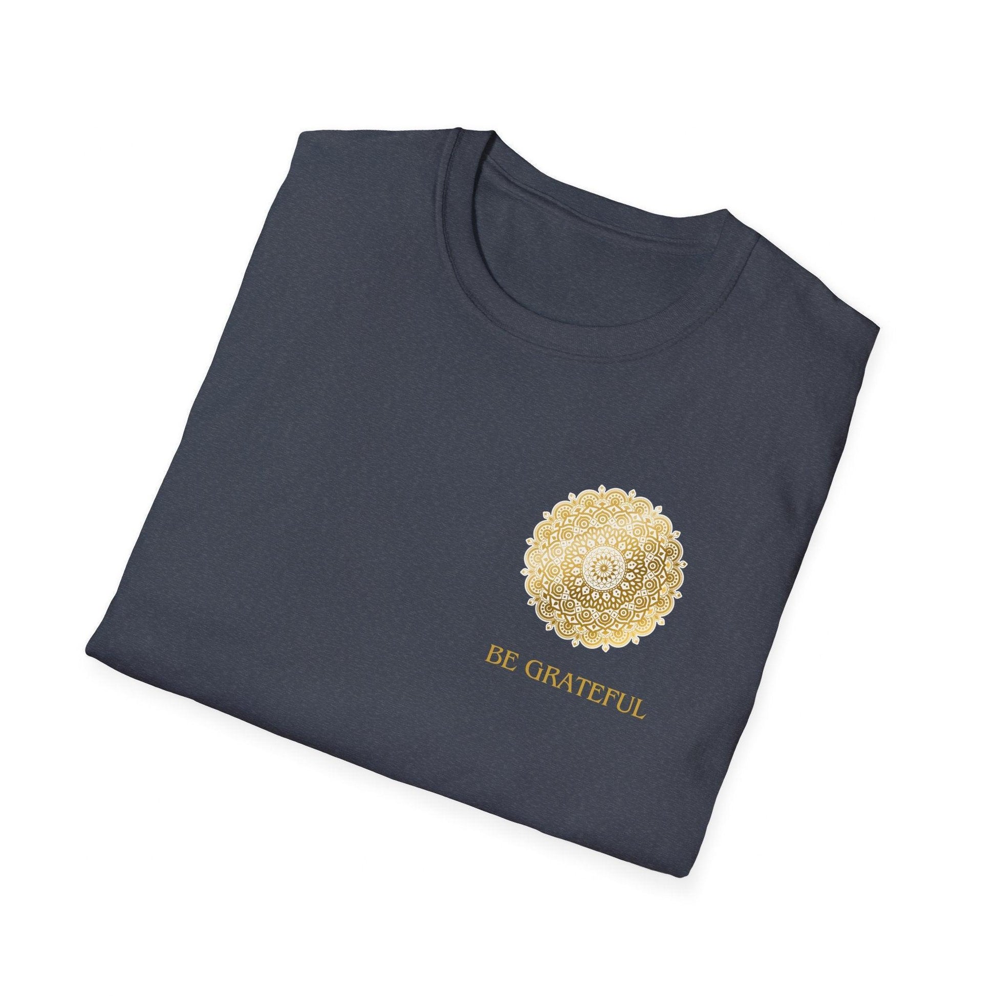 Enjoy the Present Moment & Be Grateful Unisex Softstyle T-Shirt - Cosmic Creations by Karen