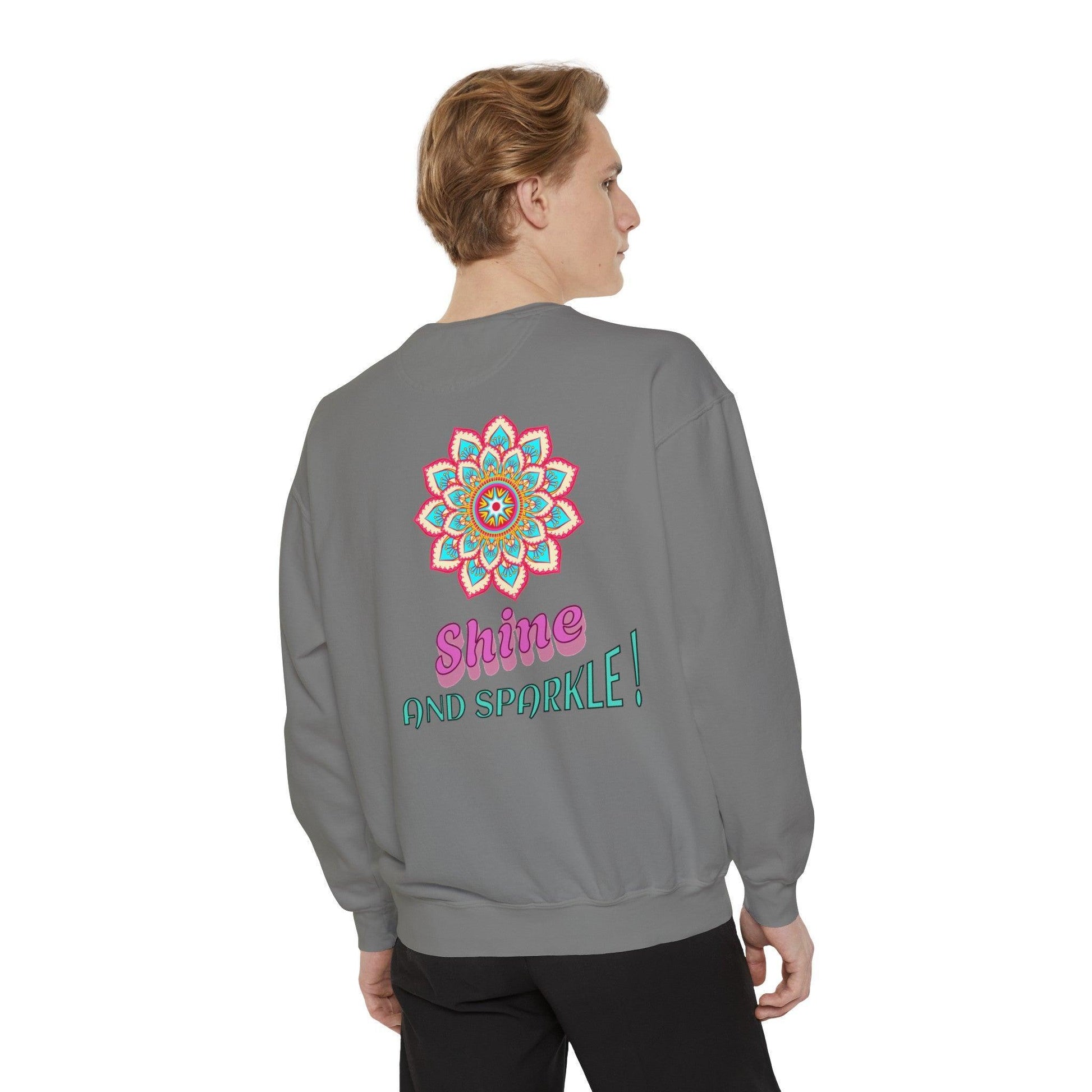 GlowWarm Garment-Dyed Sweatshirt Perfect for lounging, outdoor activities, or as a heartfelt gift for loved ones. - Cosmic Creations by Karen