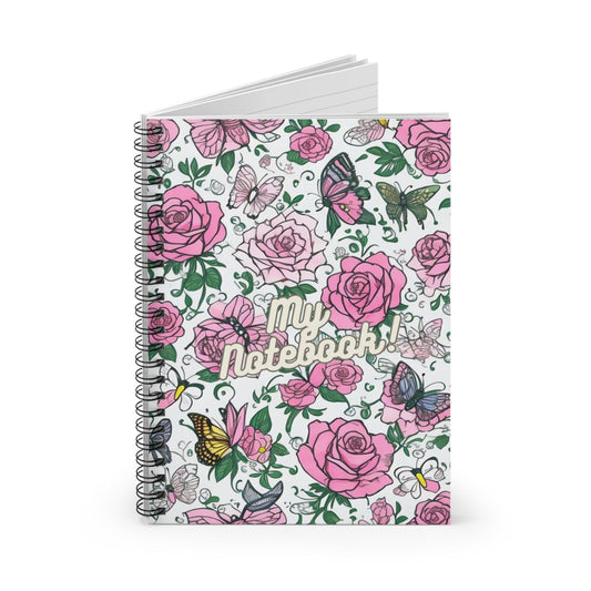 Floral and Butterfly Spiral Notebooks Collection - Cosmic Creations by Karen