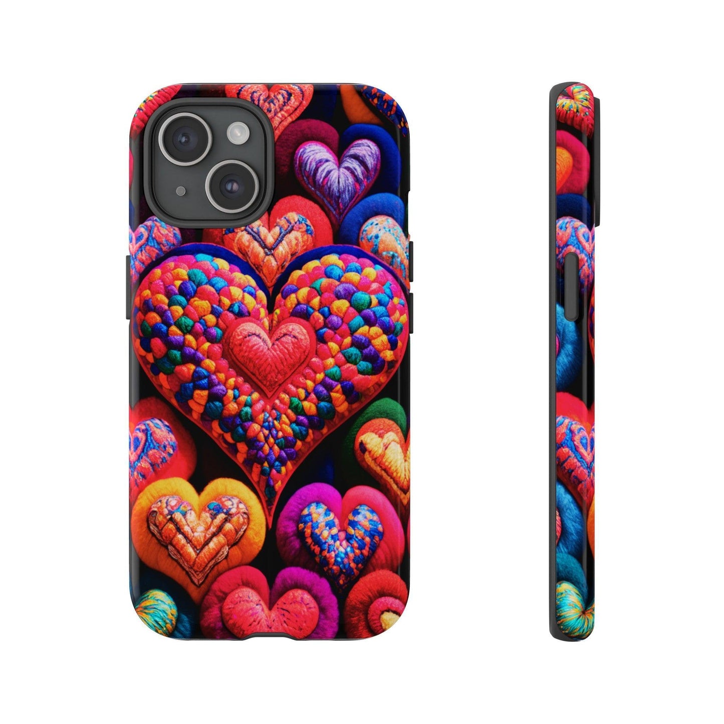 Tough Phone Case :" Eclectic Elegance Phone Case Collection" ( Hearts patterns)