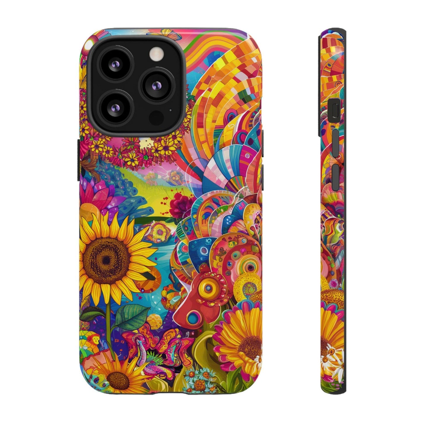 Tough Phone Case :" Eclectic Elegance Phone Case Collection" ( Hippie Style patterns)