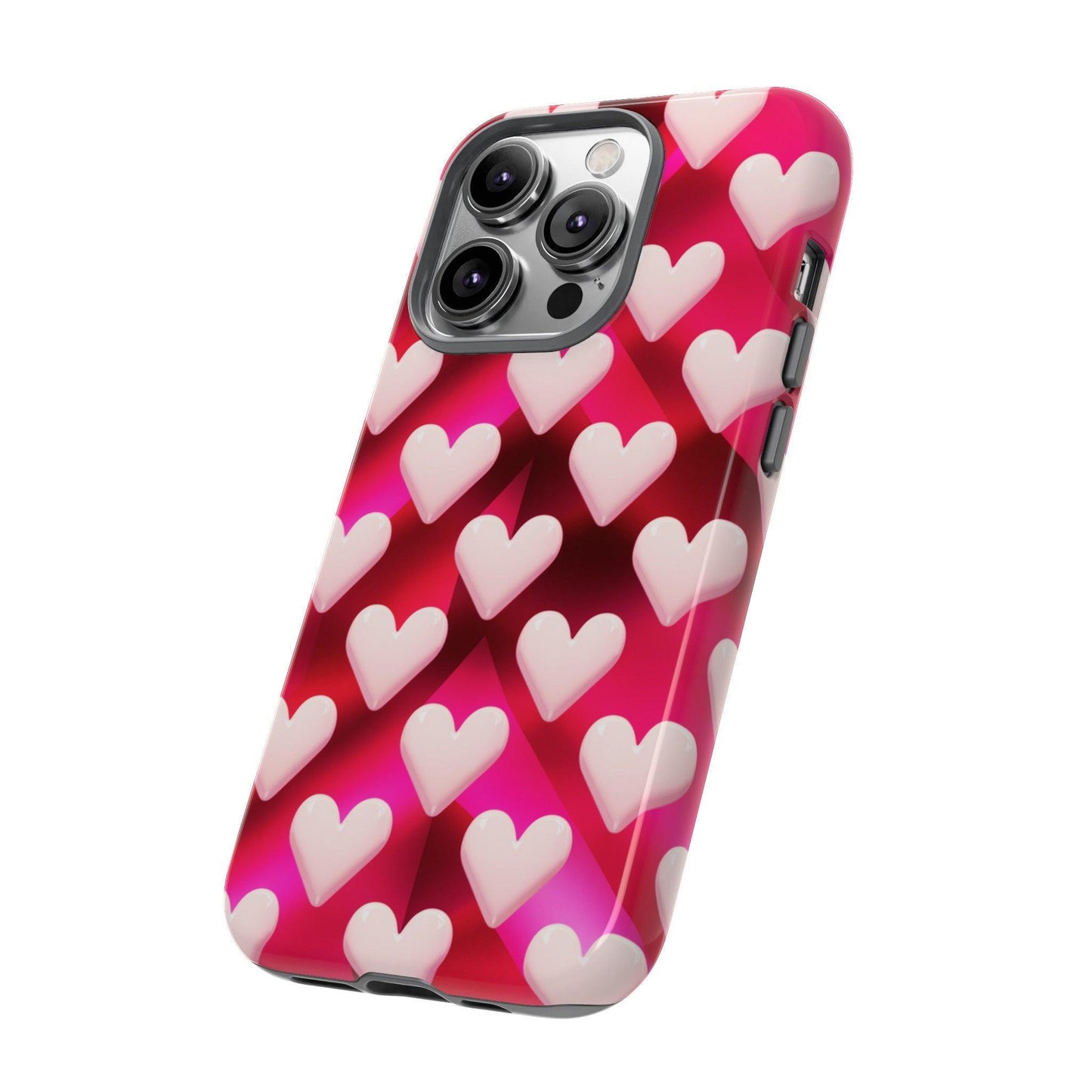 Tough Cellphone Case :" Eclectic Elegance Phone Case Collection" ( Hearts patterns)