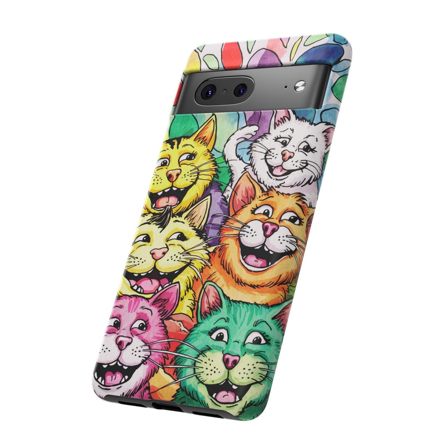 Cat Lovers Collection Tough Cellphone Case - Cosmic Creations by Karen