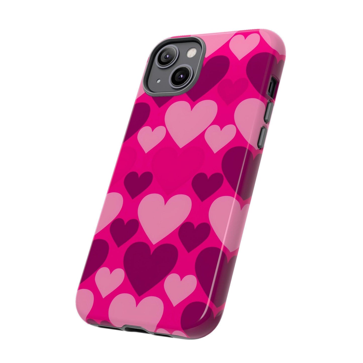 Tough Phone Case :" Eclectic Elegance Phone Case Collection" ( Hearts patterns)