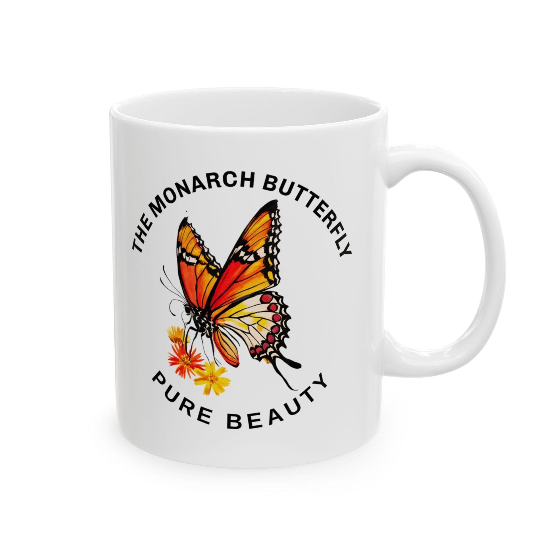 Monarch Butterfly Beauty Mug, (11oz, 15oz) - Cosmic Creations by Karen