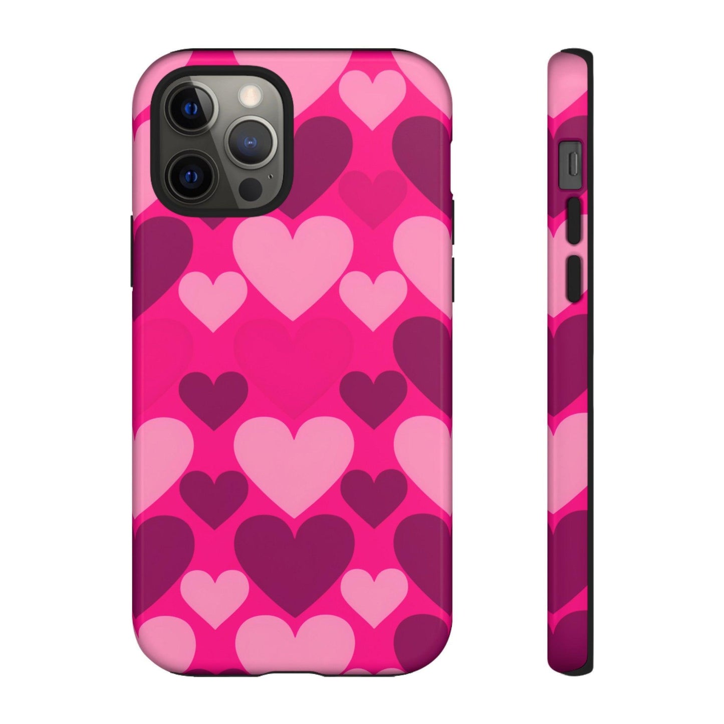 Tough Phone Case :" Eclectic Elegance Phone Case Collection" ( Hearts patterns)