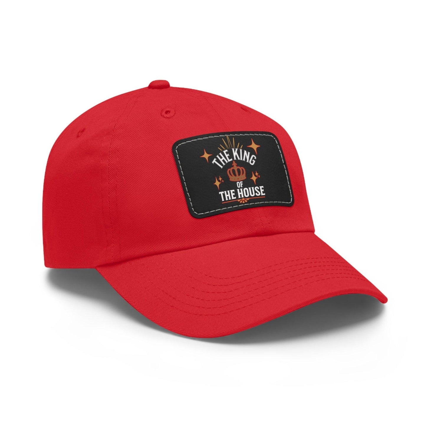 Leather Patch King's Dad Hat :  "Dad, The King of the House Collection"