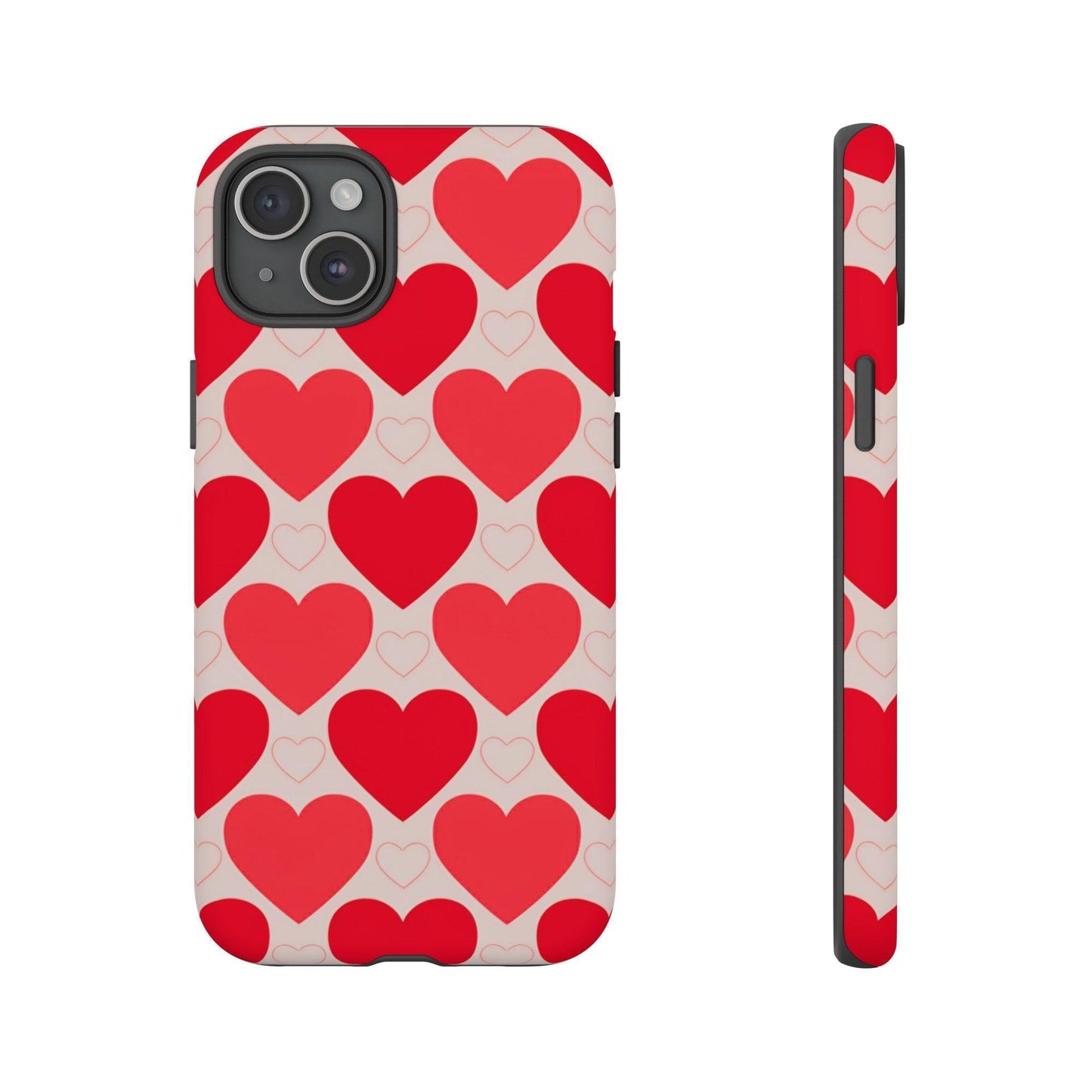 Tough Phone Case :" Eclectic Elegance Phone Case Collection" ( Hearts patterns)