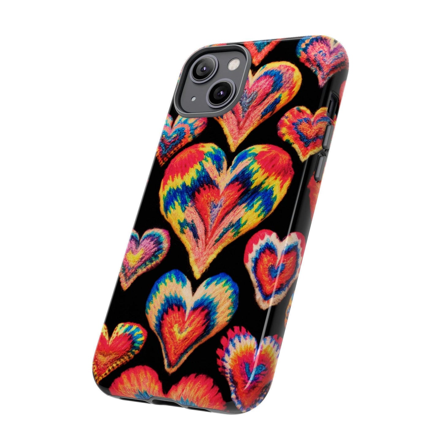 Tough Phone Case :" Eclectic Elegance Phone Case Collection" ( Hearts patterns)