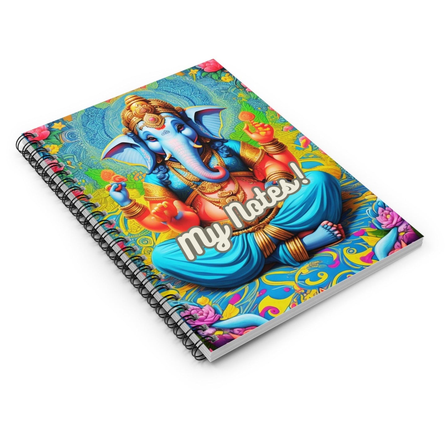 Ganesha's Wisdom - Spiral Notebook a perfect gift and an incredible companion in everiday life - Cosmic Creations by Karen