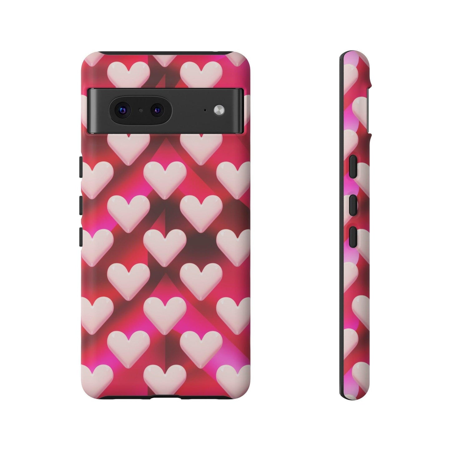 Tough Cellphone Case :" Eclectic Elegance Phone Case Collection" ( Hearts patterns)