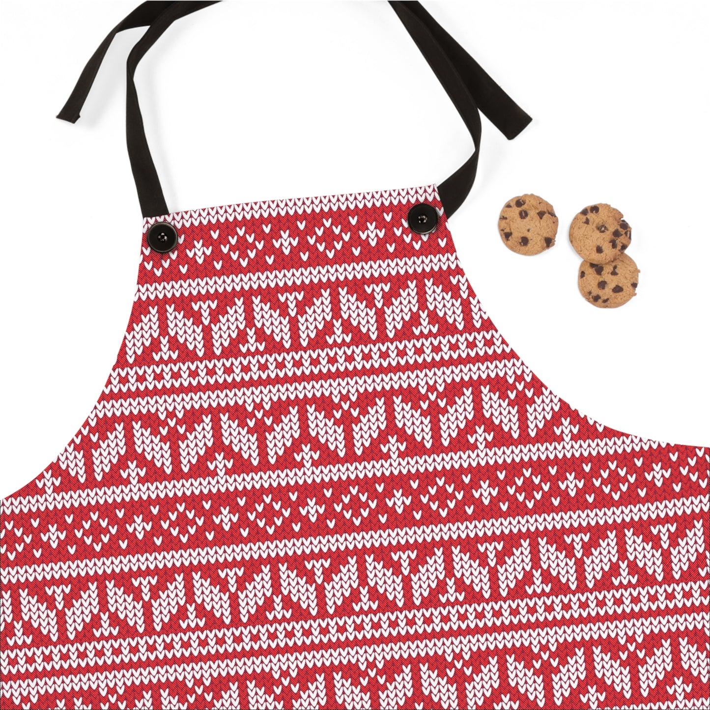 Christmas Knitted Style Design Apron