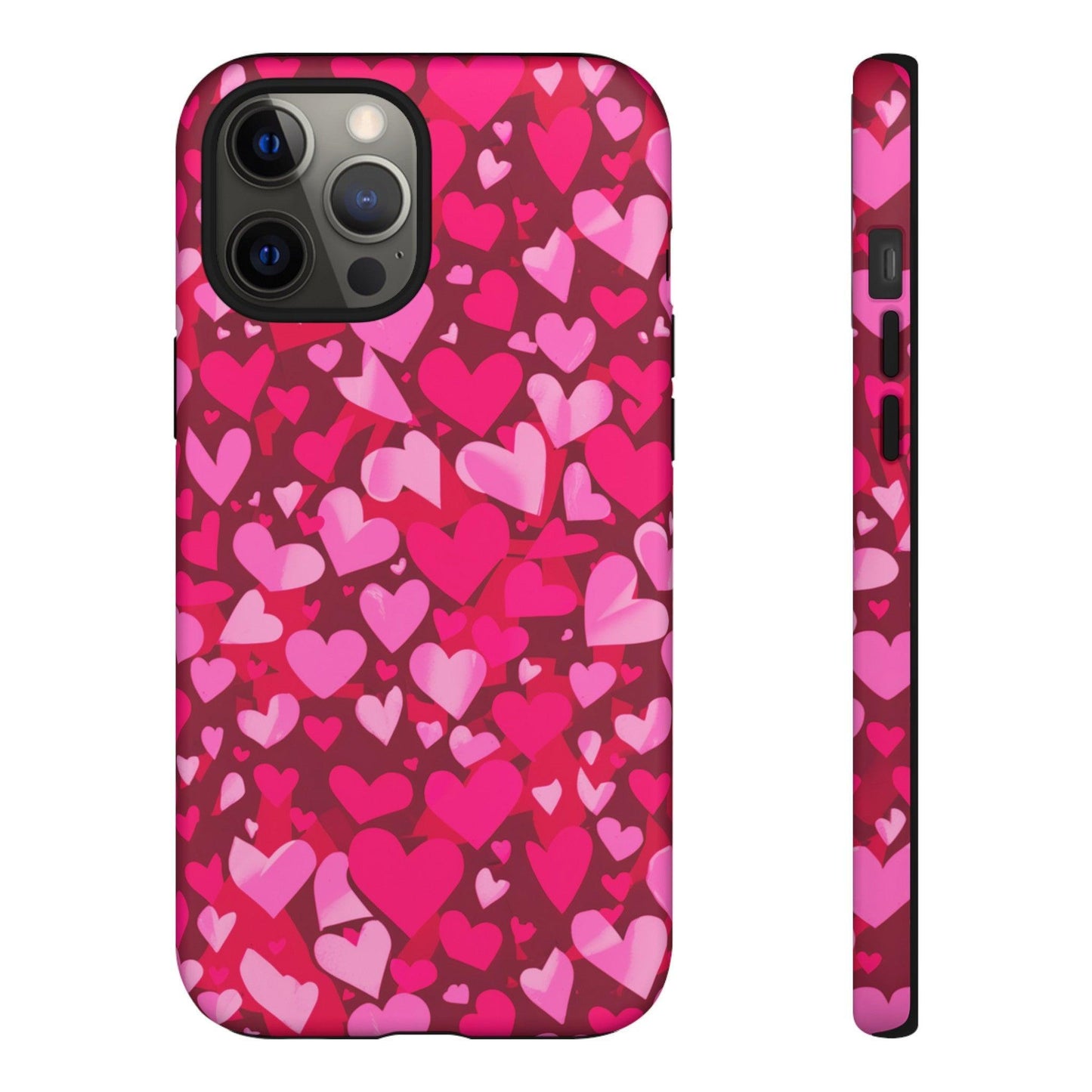 Tough Phone Case :" Eclectic Elegance Phone Case Collection" ( Hearts patterns)