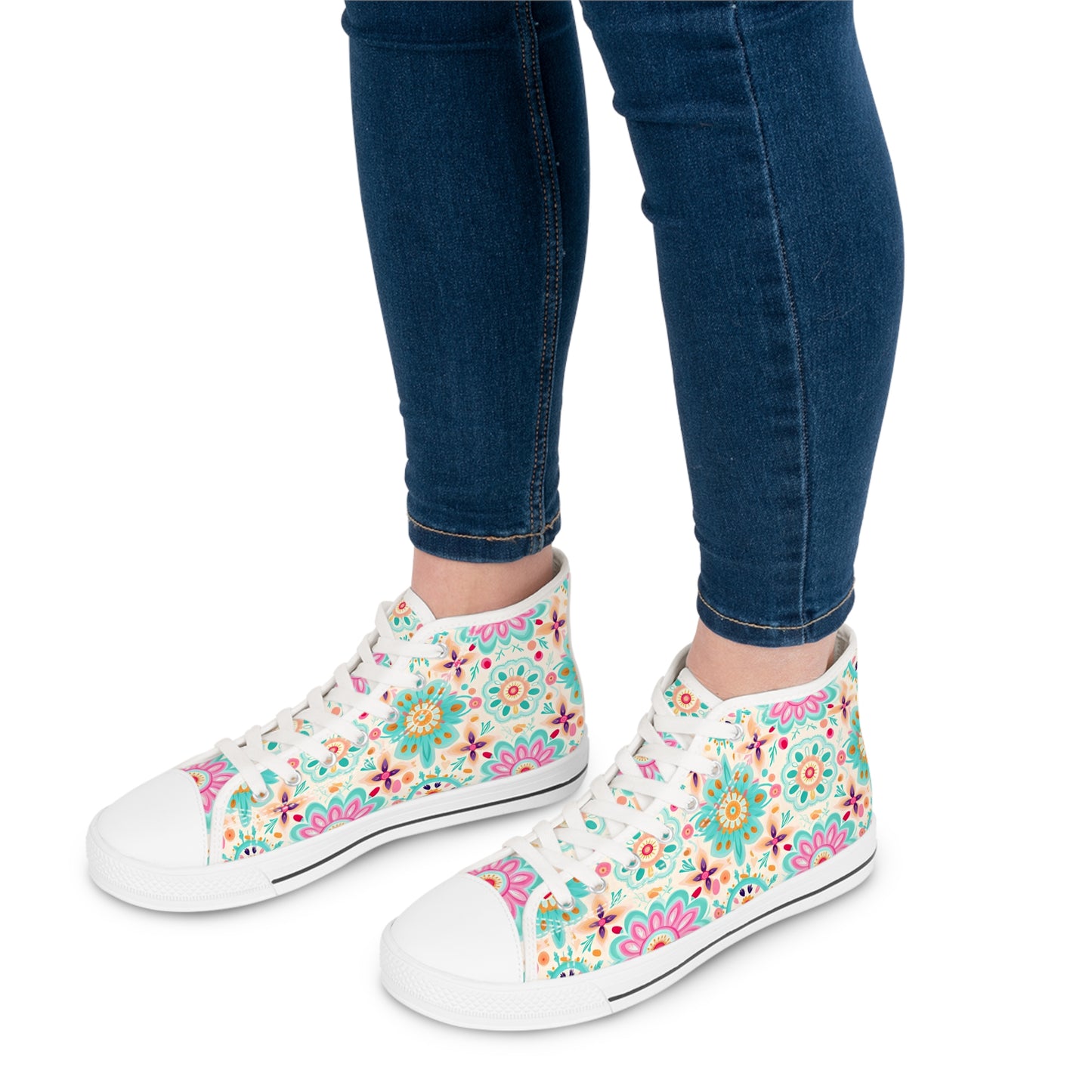 Awesome Boho Style  High Top Sneakers