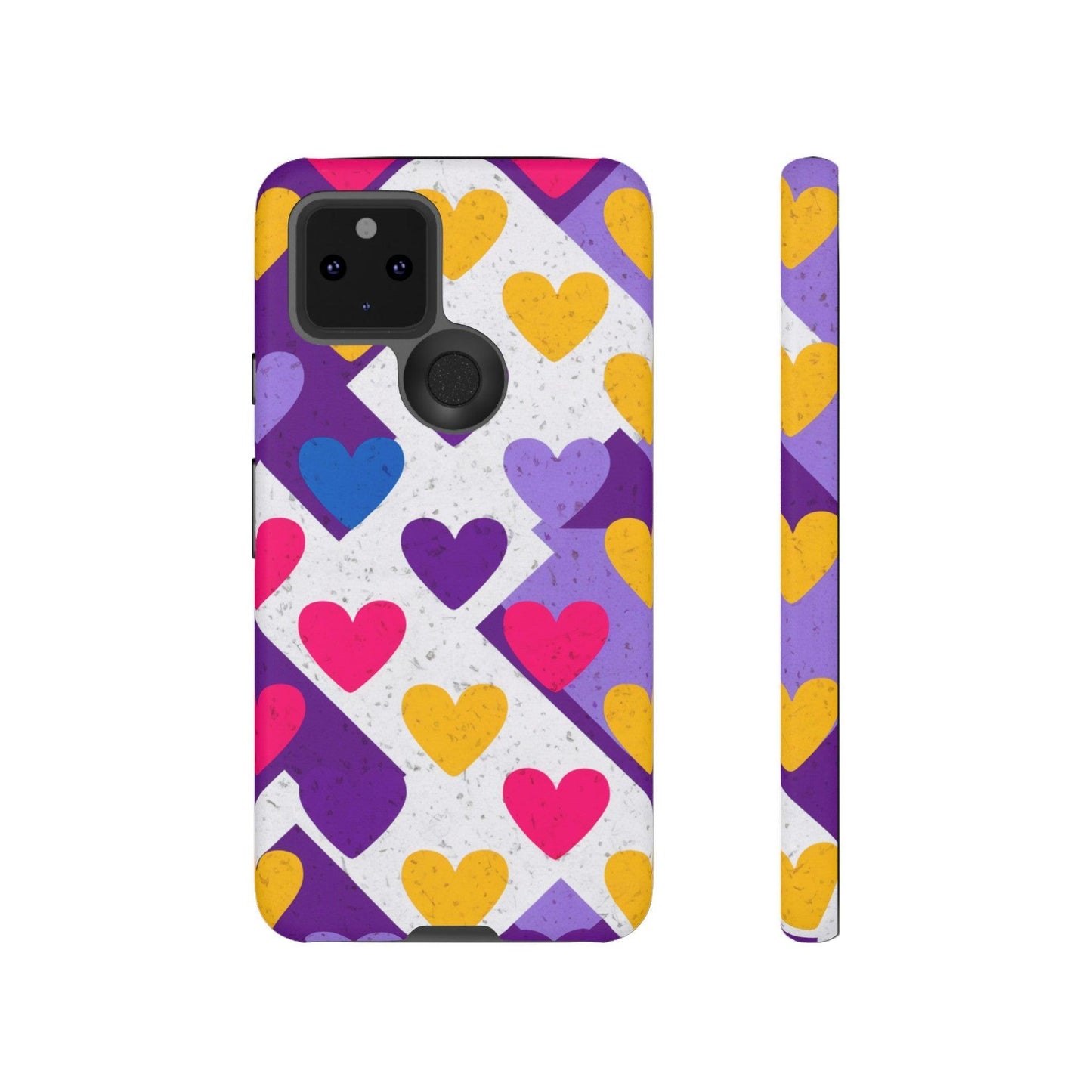 Tough Phone Case :" Eclectic Elegance Phone Case Collection" ( Hearts patterns)