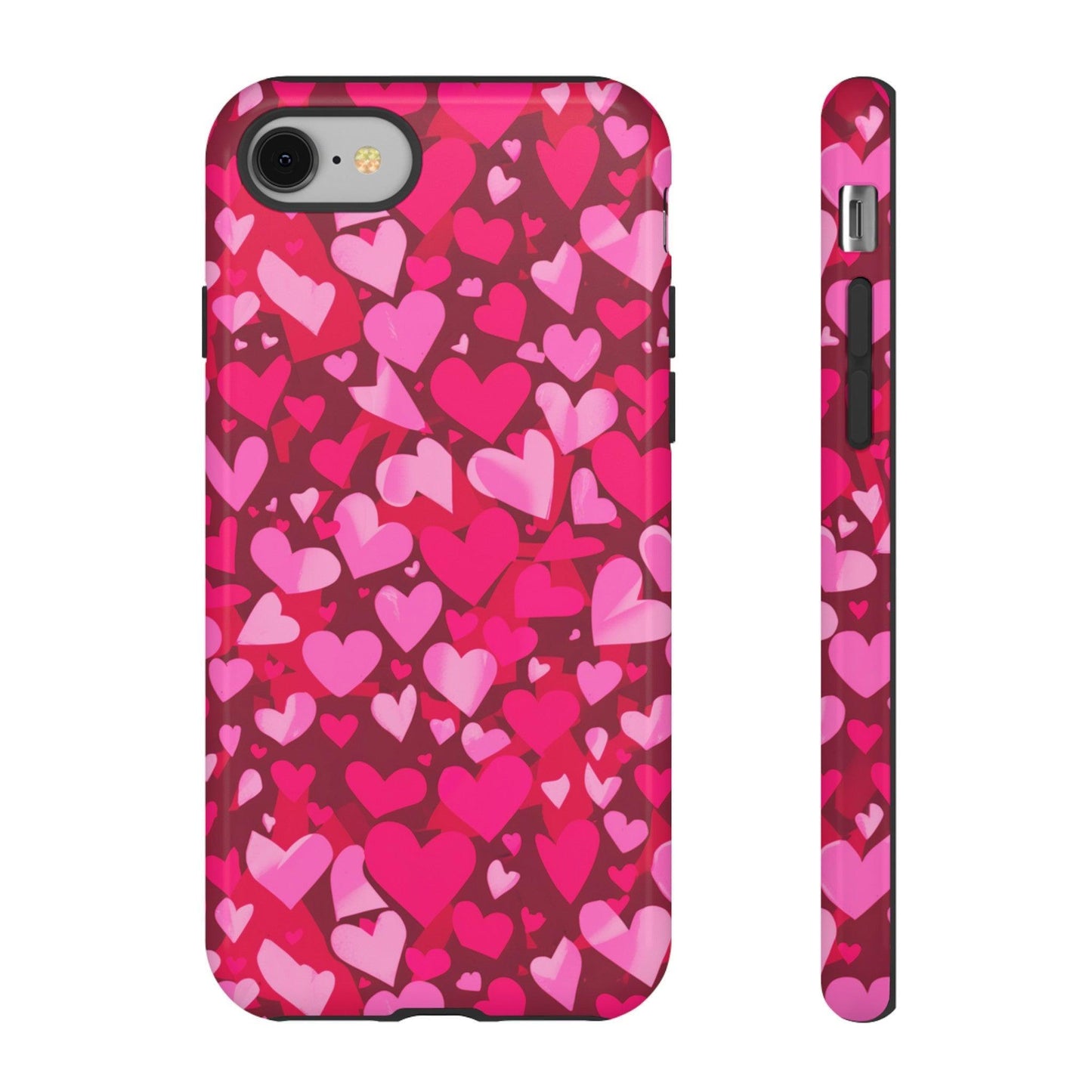 Tough Phone Case :" Eclectic Elegance Phone Case Collection" ( Hearts patterns)