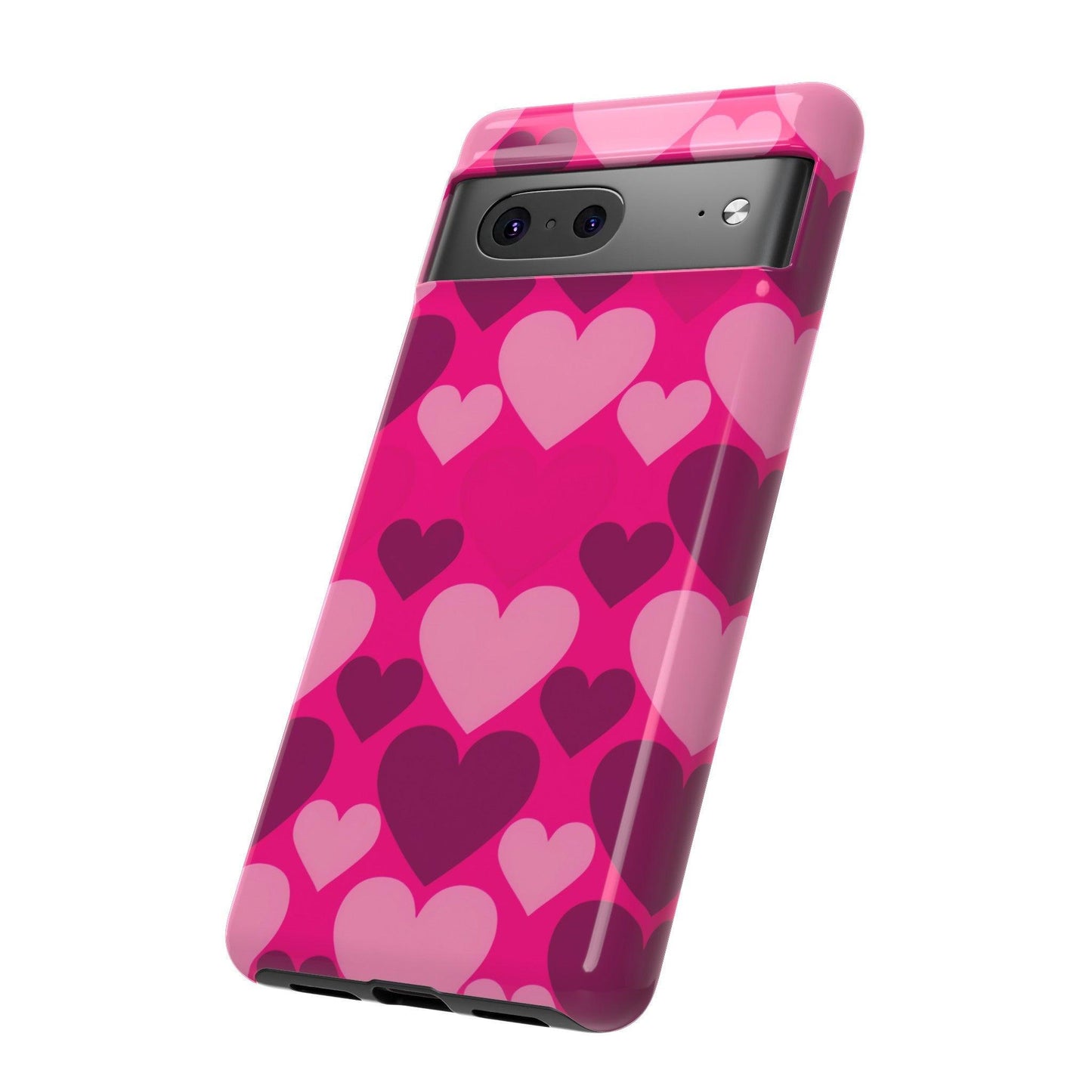 Tough Phone Case :" Eclectic Elegance Phone Case Collection" ( Hearts patterns)