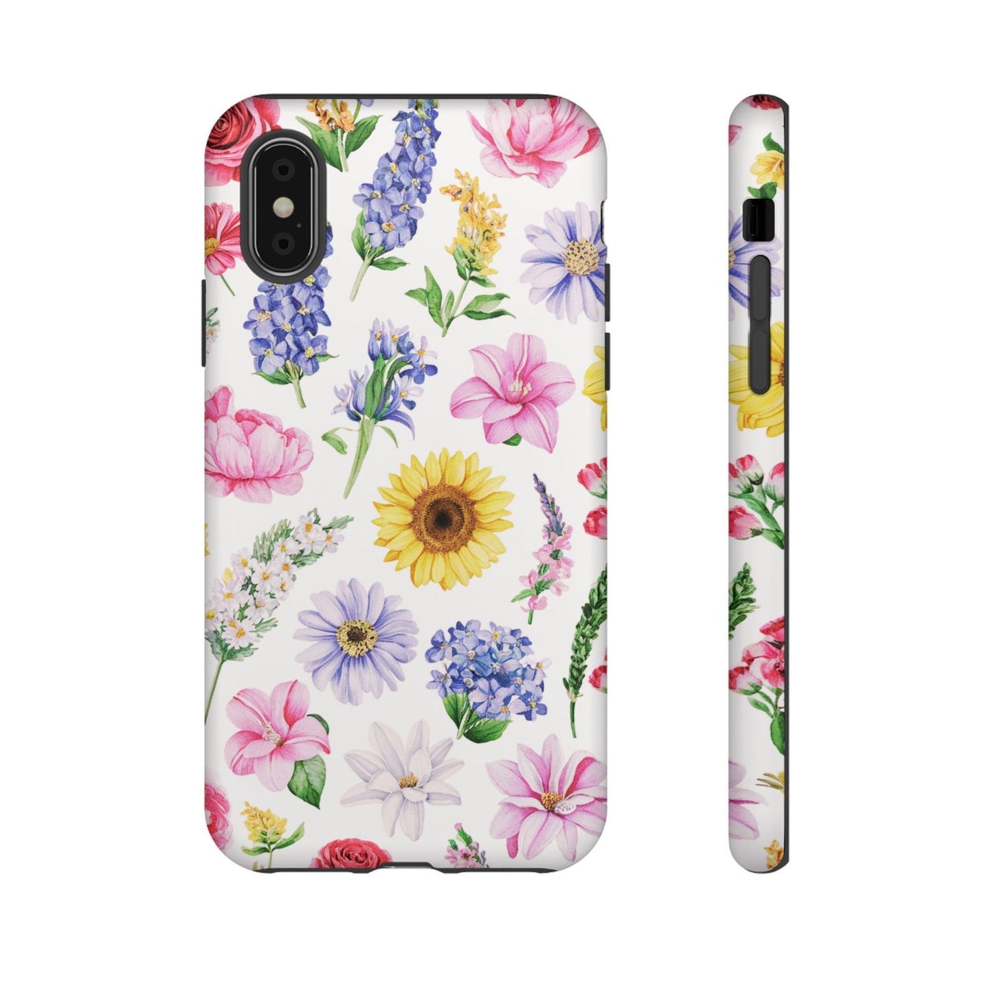 Tough Cellphone Case :" Eclectic Elegance Phone Case Collection" ( Floral patterns)