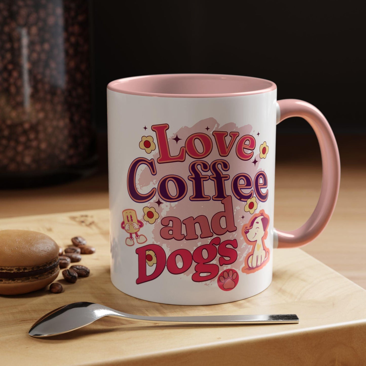 Love, coffee and dogs Mug (11, 15oz) - Cosmic Creations by Karen