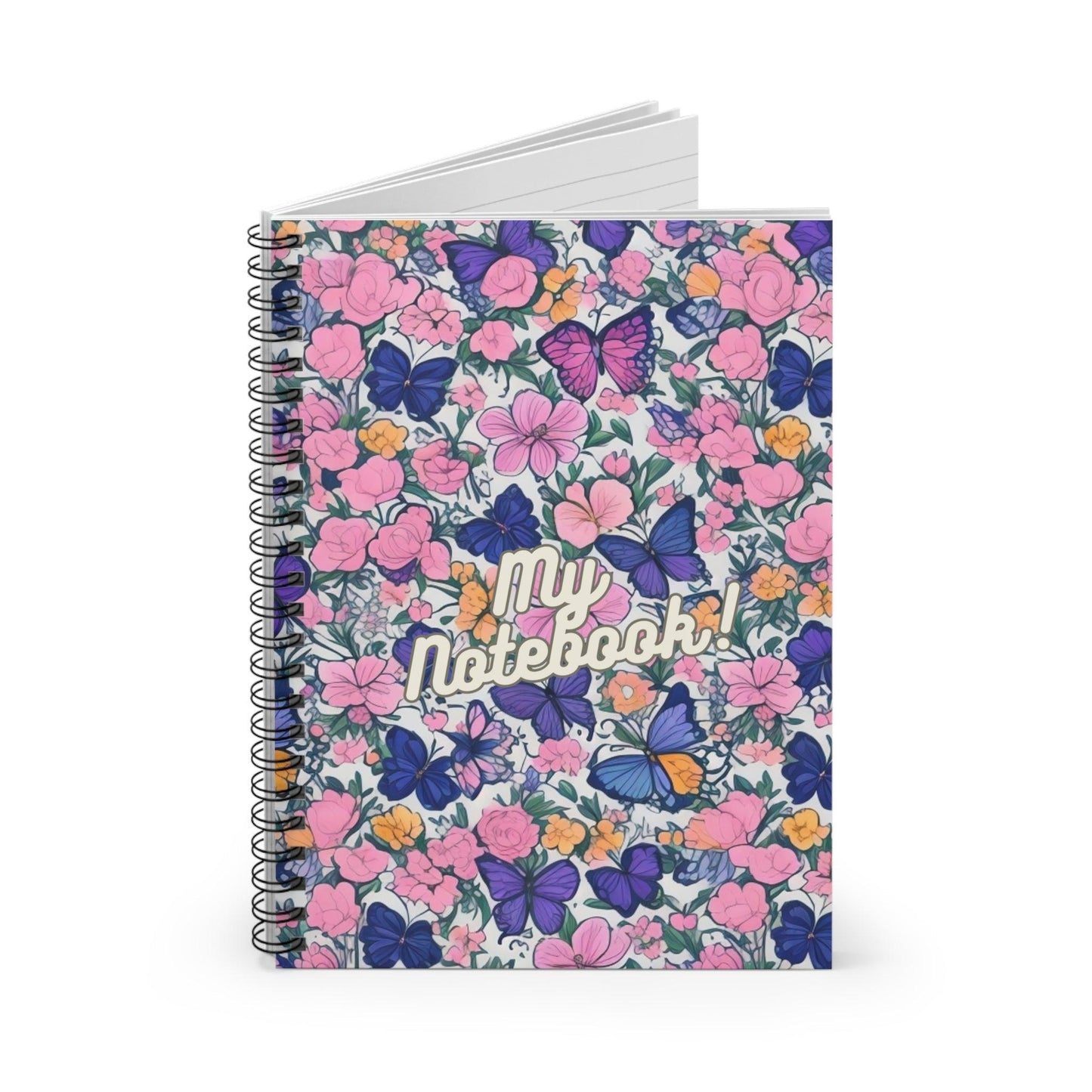 Floral and Butterfly Spiral Notebooks Collection - Cosmic Creations by Karen