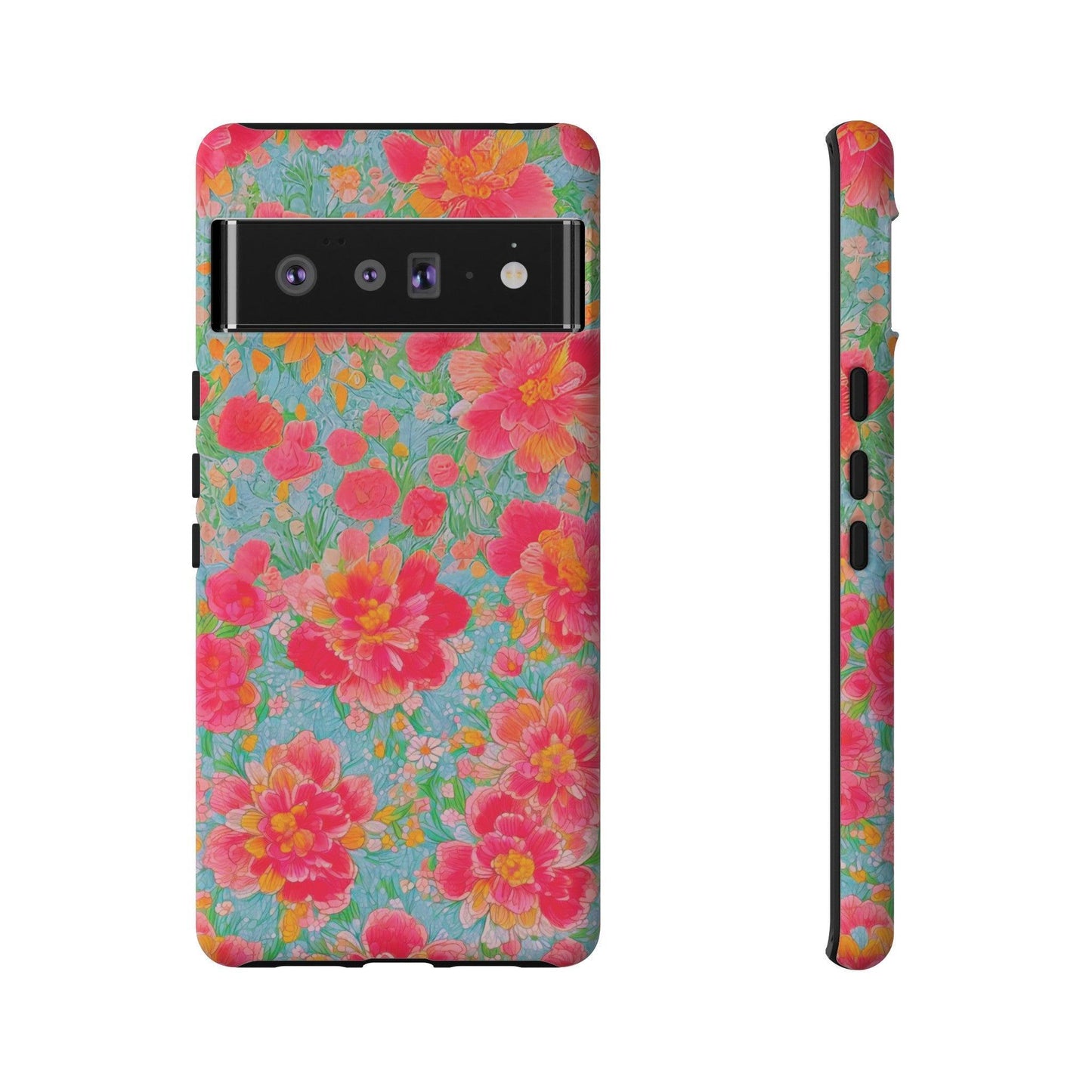 Tough Cellphone Case :" Eclectic Elegance Phone Case Collection" ( Floral patterns)