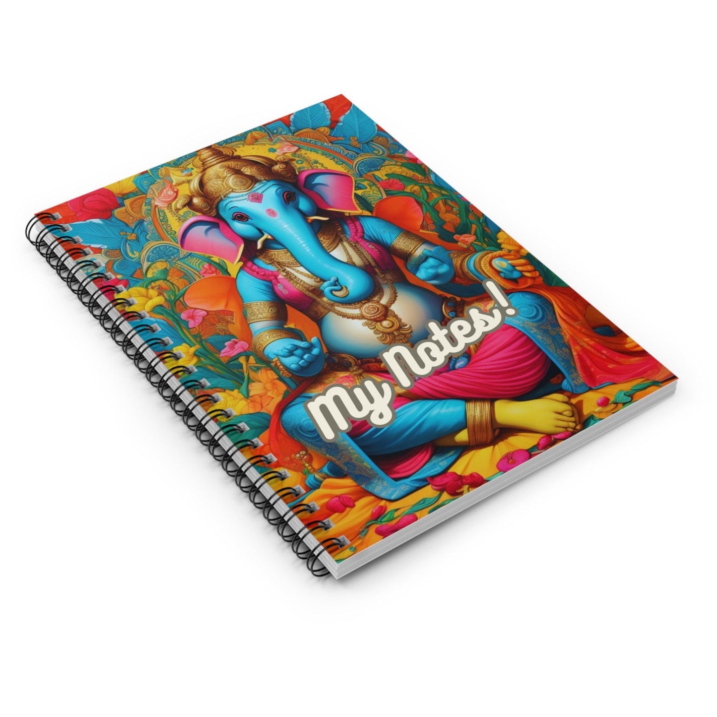 Ganesha's Wisdom - Spiral Notebook a perfect gift and an incredible companion in everiday life - Cosmic Creations by Karen