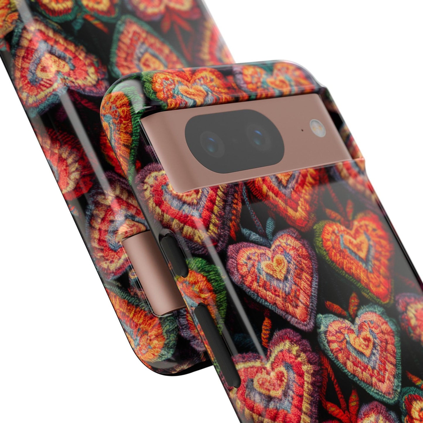 Tough Phone Case :" Eclectic Elegance Phone Case Collection" ( Hearts patterns)