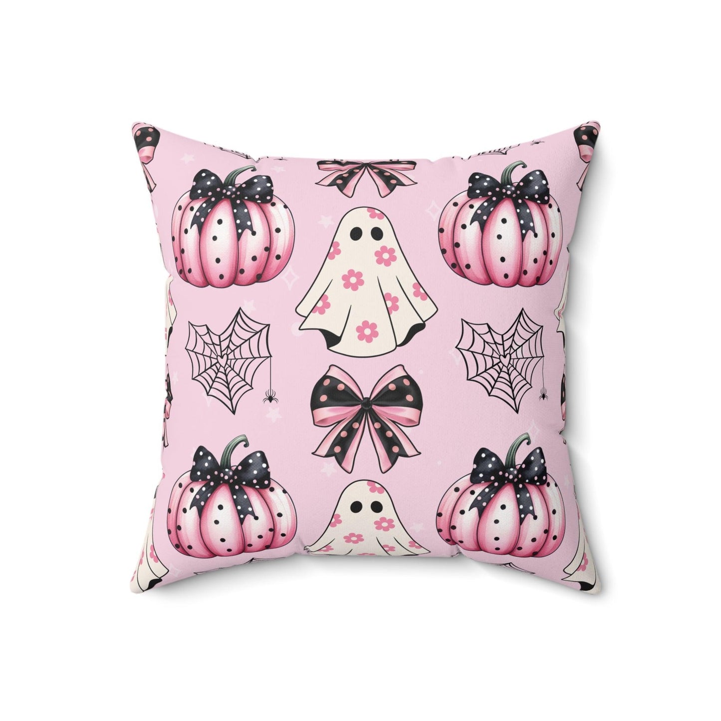 Coquette Halloween Pink Pillow - Cosmic Creations by Karen