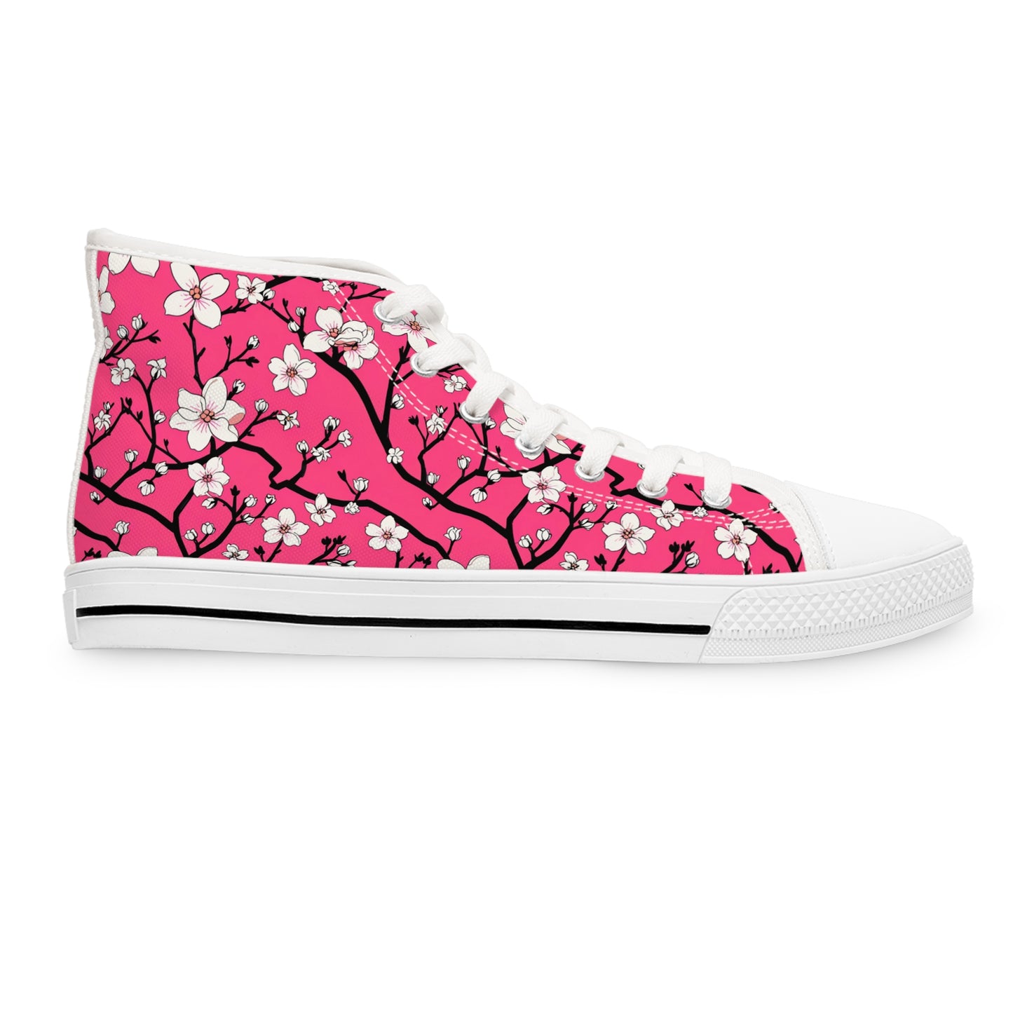 Awesome Cherry Blossom Design High Top Sneakers