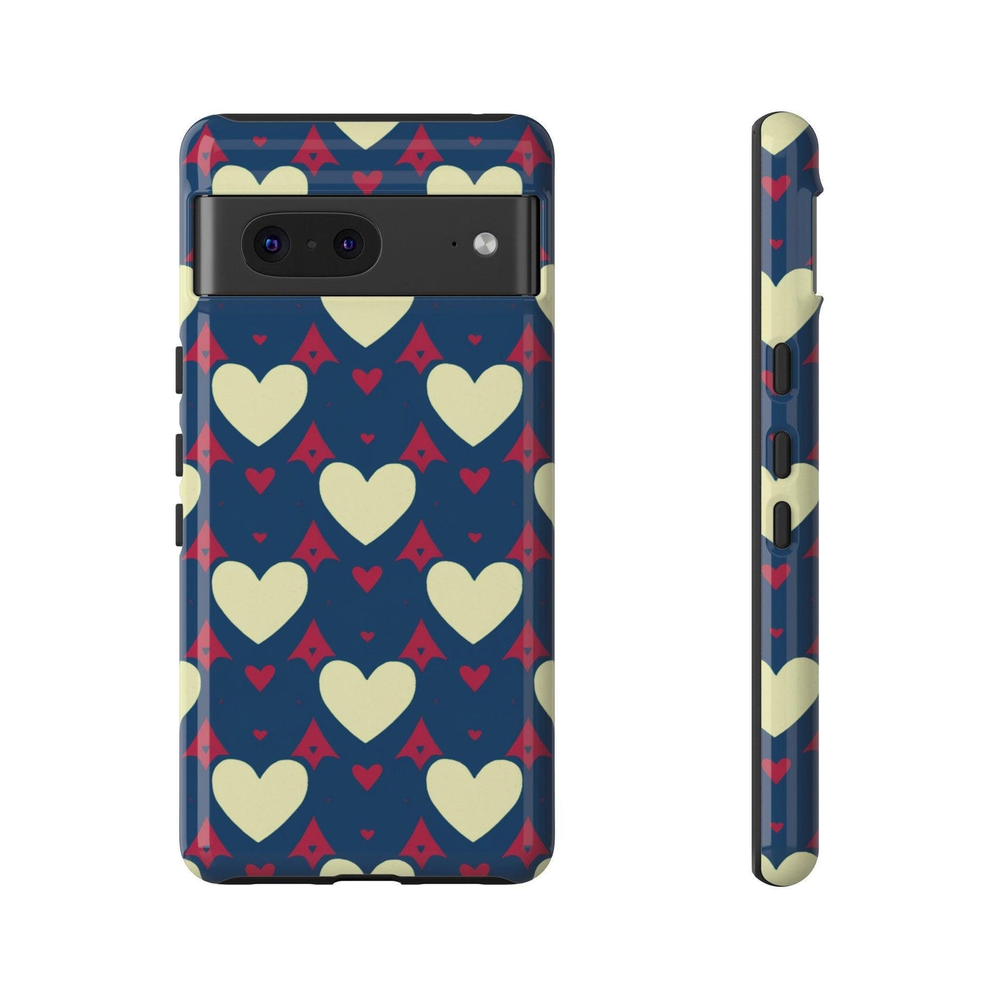 Tough Phone Case :" Eclectic Elegance Phone Case Collection" ( Hearts patterns)