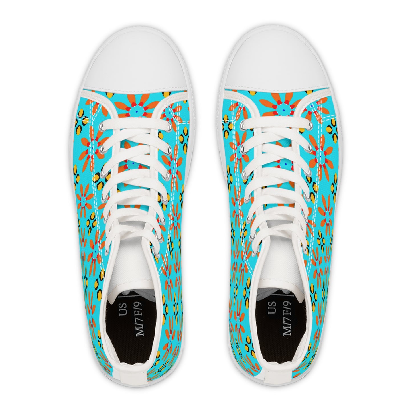 Awesome Floral Design High Top Sneakers