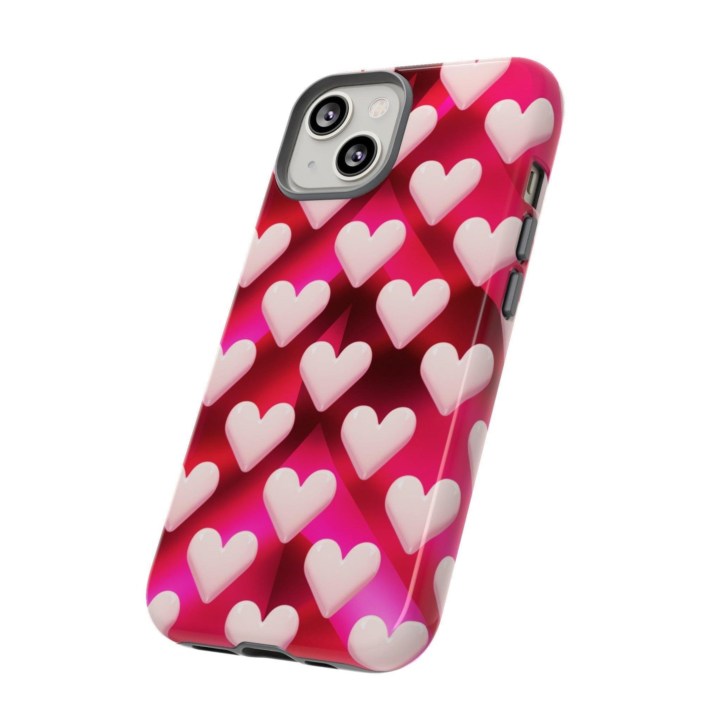 Tough Cellphone Case :" Eclectic Elegance Phone Case Collection" ( Hearts patterns)