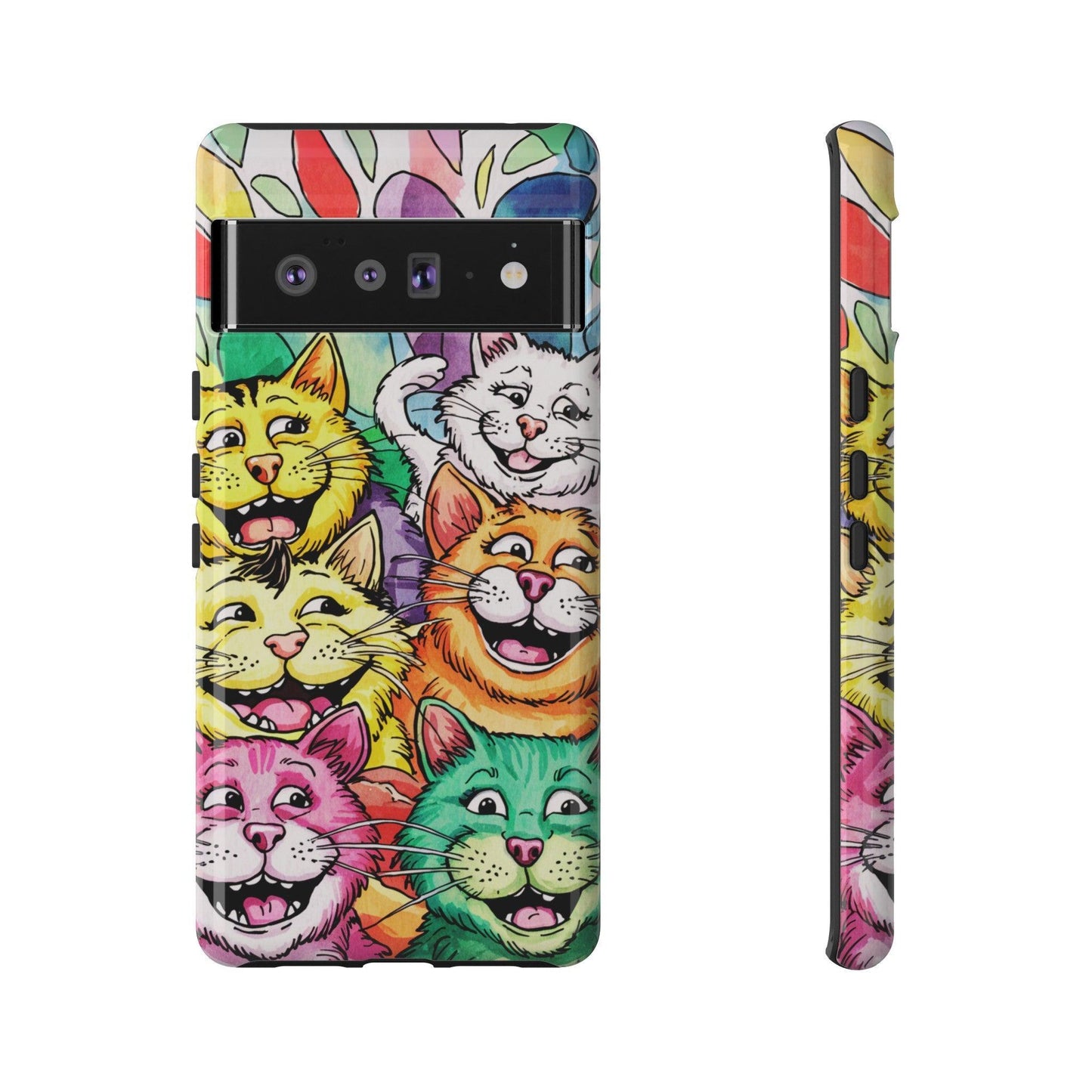 Cat Lovers Collection Tough Cellphone Case - Cosmic Creations by Karen