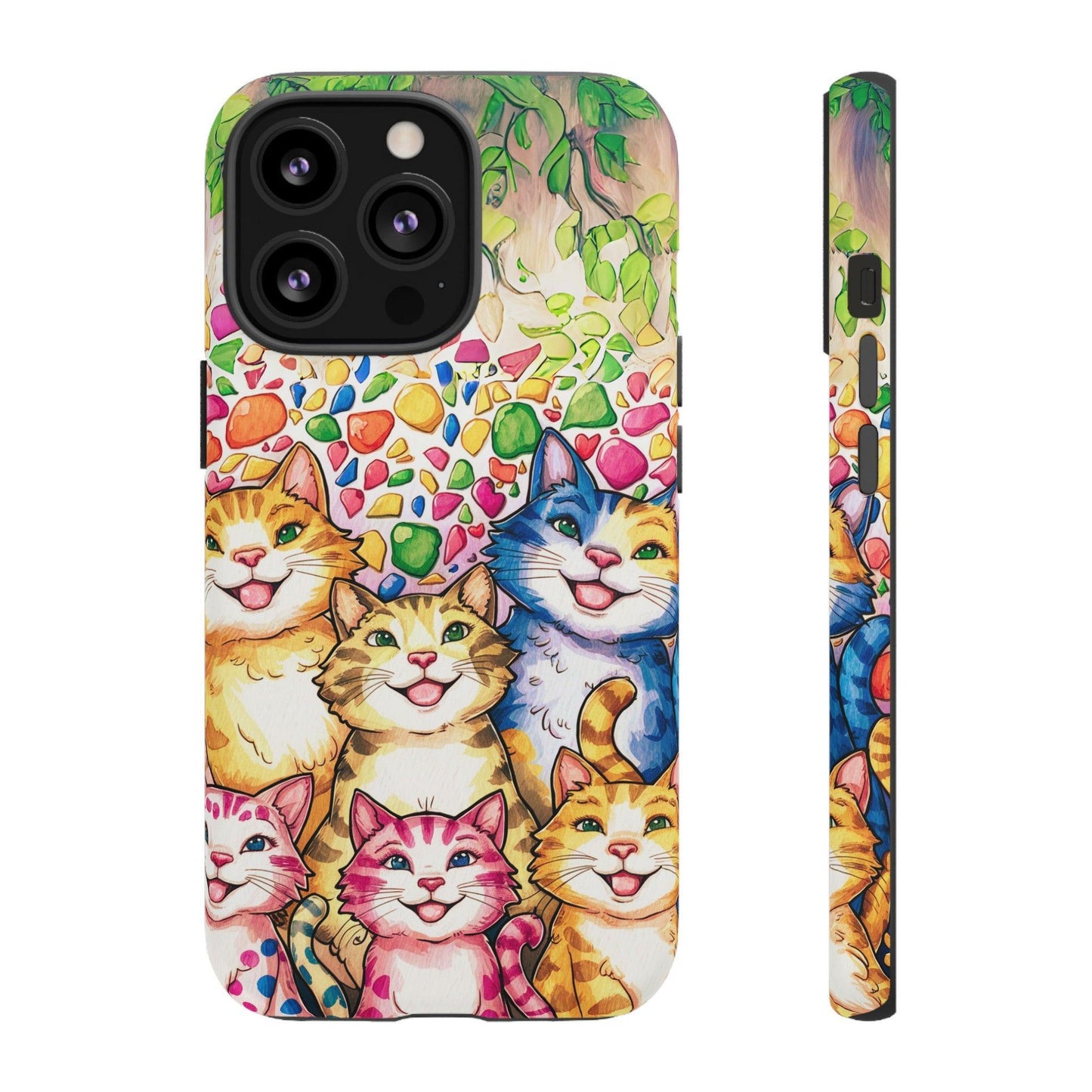 Cat Lovers Collection Tough Cellphone Case - Cosmic Creations by Karen