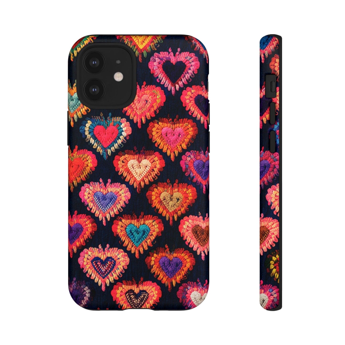 Tough Phone Case :" Eclectic Elegance Phone Case Collection" ( Hearts patterns)