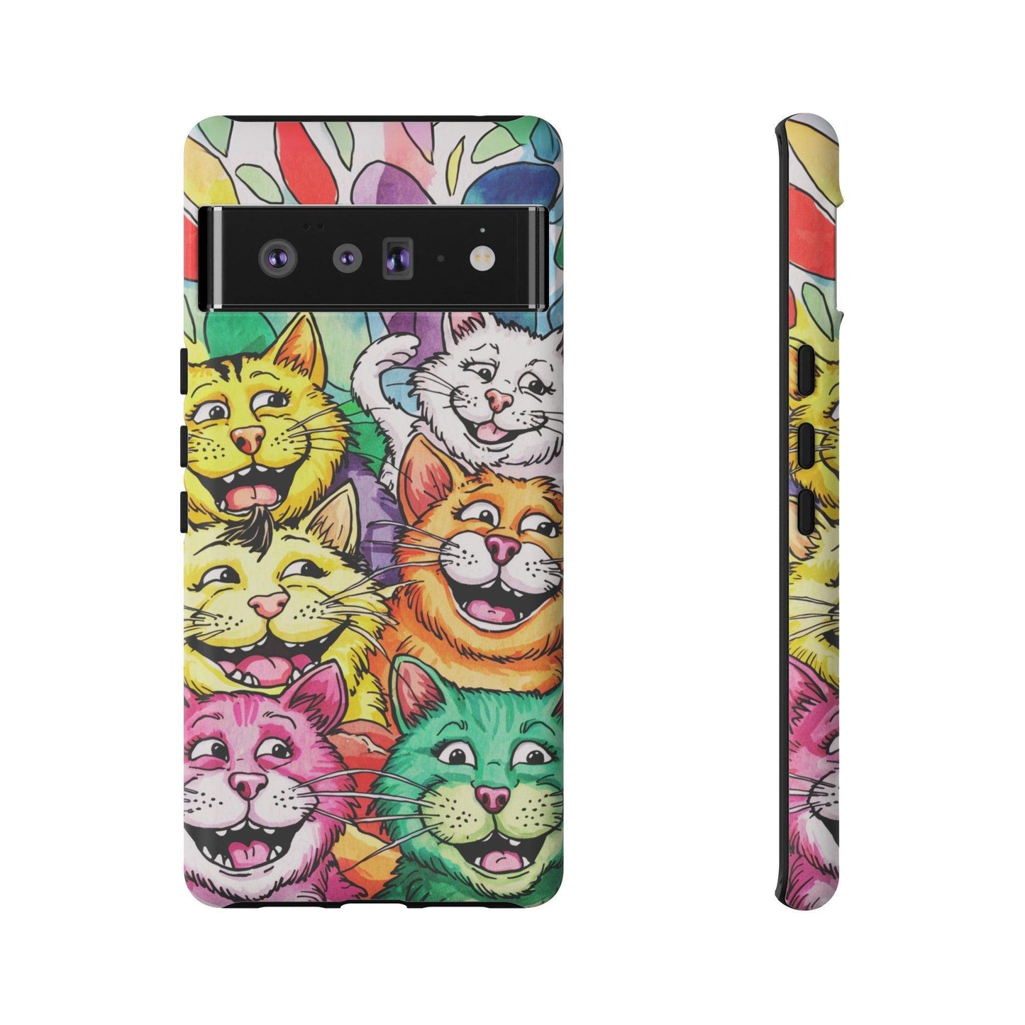 Cat Lovers Collection Tough Cellphone Case - Cosmic Creations by Karen