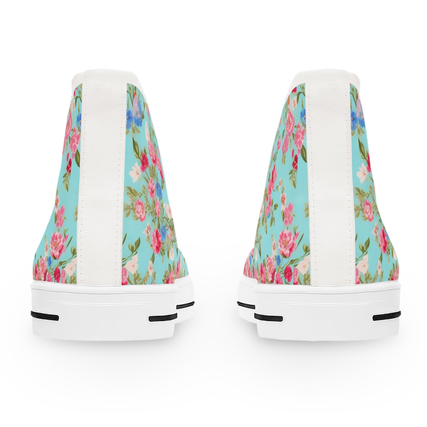 Awesome Floral Design High Top Sneakers