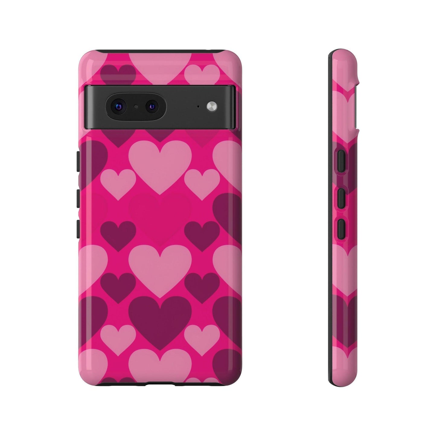 Tough Phone Case :" Eclectic Elegance Phone Case Collection" ( Hearts patterns)